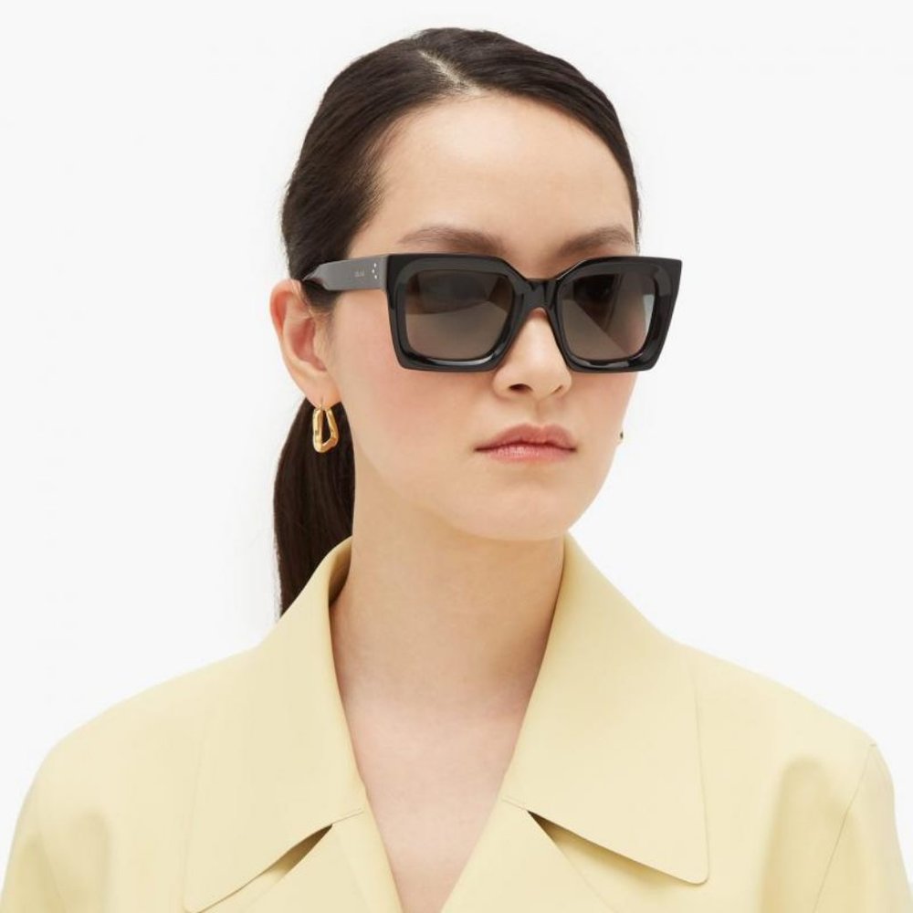 Celine Black Gradient Square Sunglasses